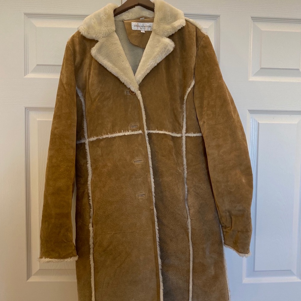 Jones New York Leather Sport Coat